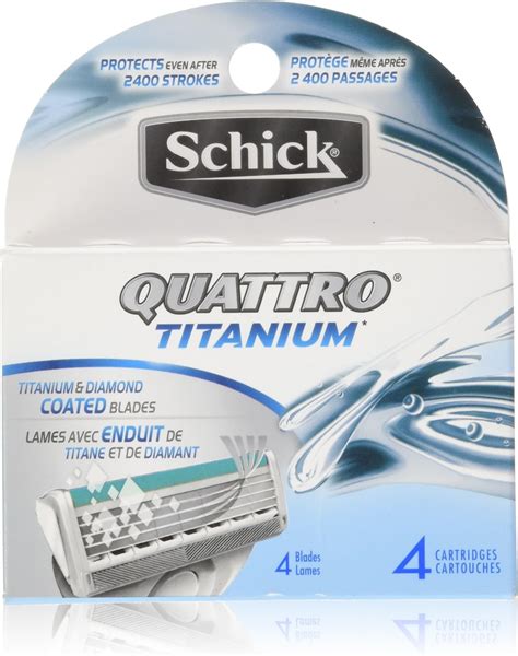 Amazon.com: Schick Quattro Titanium Razor Refills, 8ct | Schick Razor ...
