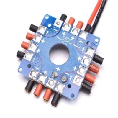 ESC Power Distribution Board Soldered XT60 Plug & 3.5mm Banana Bullet ...