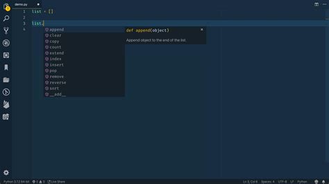 Visual Studio Code Python Loop Example 的图像结果