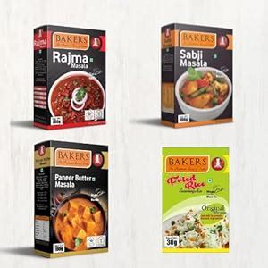 Bakers Combo Pack (Paneer Butter Masala 100g Rajma Masala 100g Sabzi ...