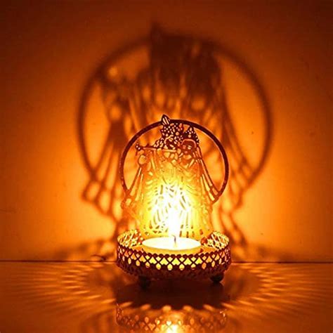 Buy The One Shop Radha Krishna Shadow Tealight Candle Holder | Radha ...