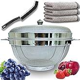 Kuber Industries Stainless Steel Fruit Basket for Dining Table With Net ...