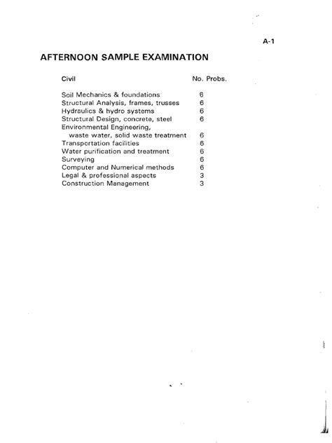 Image result for Fe Civil Exam Sample Questions