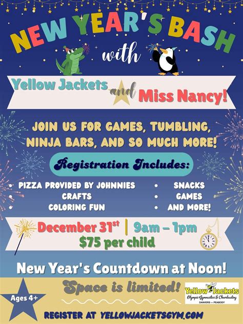 Countdown to New Years with Yellow Jackets and Miss Nancy!, Yellow ...