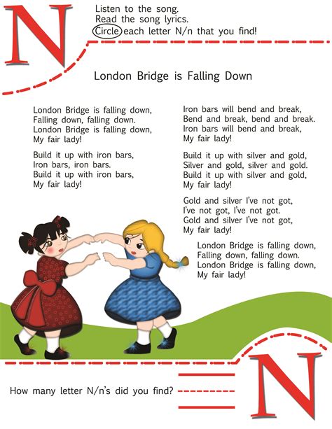 london bridges falling down | Abc nursery rhymes, Abc phonics, Nursery ...