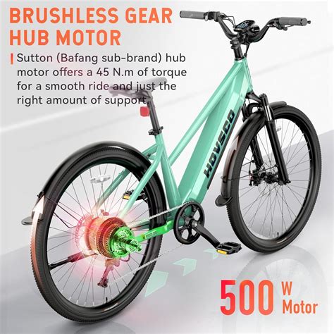Buy HOVSCO Electric Bike 27.5, 500W Bafang Motor Ebike, Up to 60 Miles ...