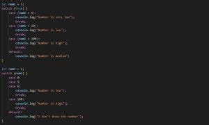 JavaScript Switch Expression 的图像结果
