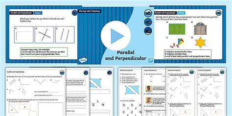 Year 3 Mastery: Parallel and Perpendicular Teaching Pack