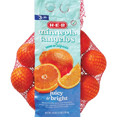 H-E-B Fresh Minneola Tangelos - Shop Citrus at H-E-B