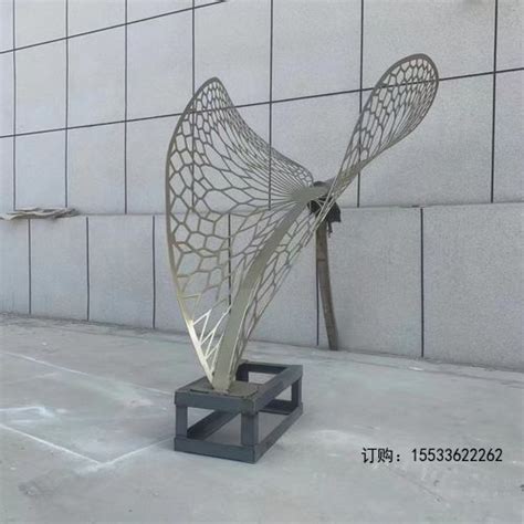 不锈钢镂空发光蝴蝶雕塑户外园林广场铁艺昆虫装饰售楼