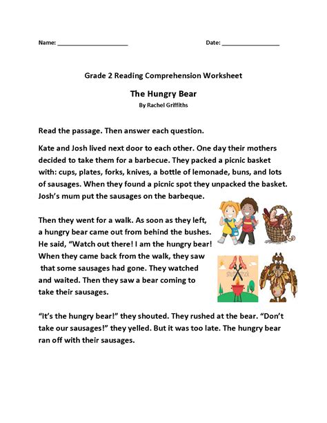 Second Grade Reading Worksheets | Improve Fluency and Vocabulary