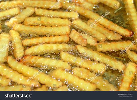 Deep Fried Fries Filling Entire Background Stock Photo 1993195379 ...
