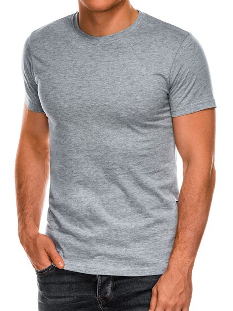 Men's plain t-shirt S884 - grey | MODONE wholesale - Clothing For Men