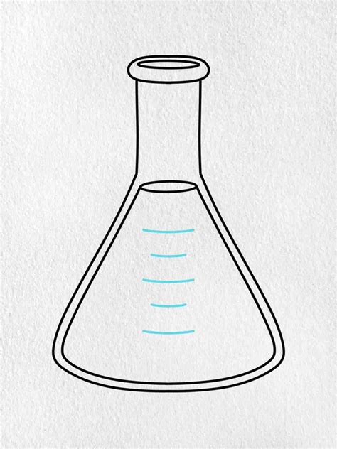 Erlenmeyer Flask Laboratory Apparatus Drawing at Stephen Gallagher blog