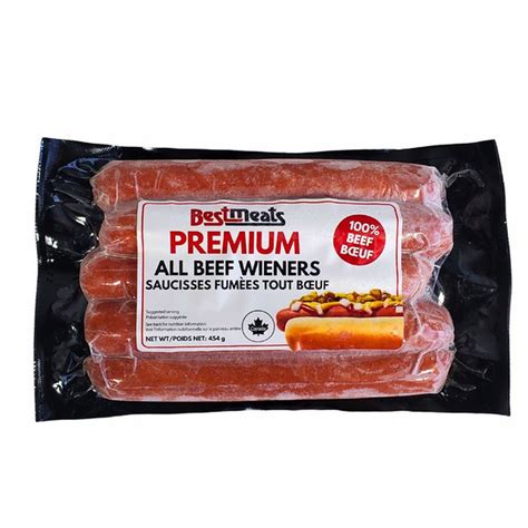 Best Meats Halal Premium All Beef Wieners Hot Dogs (454 g) Delivery or ...