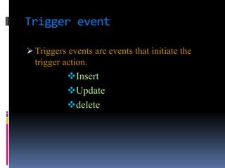 Image result for Triggers Tutorial