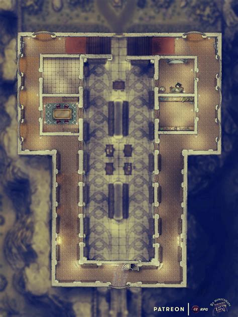 Homebrew Map for the Delver's Guild Library & Map Room in Ptolus