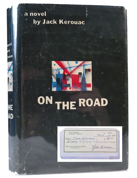 ON THE ROAD WITH SIGNED CHECK by Jack Kerouac: Hardcover (1957) First ...