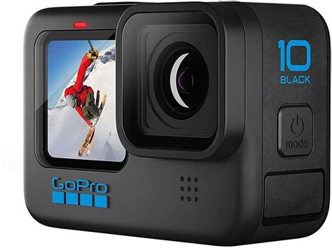 GoPro Hero 10 Waterproof with Front LCD and Touch Rear Screens, 5.3K60 ...