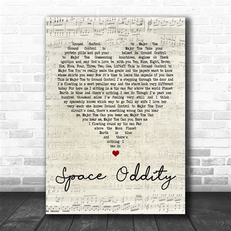 David Bowie Space Oddity Lyrics