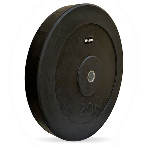 LEEWAY Rubber Weight Plate Set (20kg x 2) | 31mm Standard Rod ...