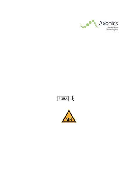 Axonics MRI Sacral Neuromodulation System User Guide