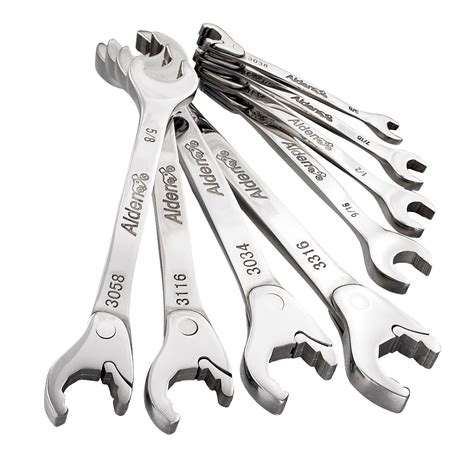 Chicago Brand 8 pc. Open-End Ratchet Wrench Set - SAE - Tools - Wrenches - Open-End Wrenches & Sets