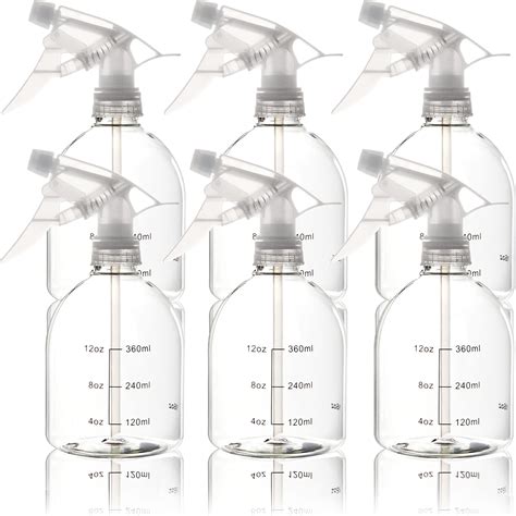 Amazon.com: Plastic Spray Bottles Empty Spray Bottle 16.9oz/500ml 2 ...