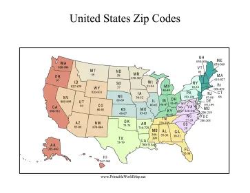 Printable Zip Code Map 的图像结果