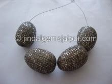 Amazing Diamond Studded Silver Beads - Jindal Gems Jaipur