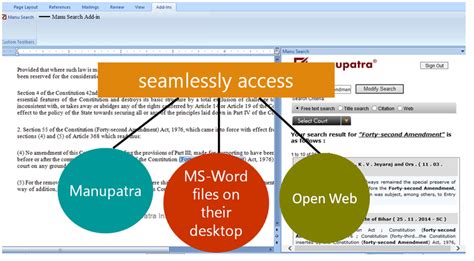You can Download Manupatra Word Connect app from home page as below, it ...