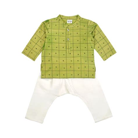 Buy Boys Kurta set – Green Online in India | Me n Moms