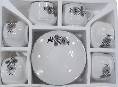 Buy SHAHPEX Attractive Ceramic Hot and Cold Tea Cup & Saucers (200ML ...