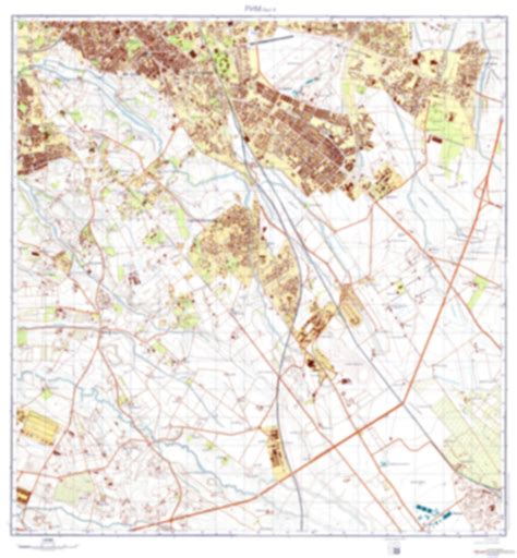 Rome 4 (Italy) - Soviet Military City Plans – Longitude Maps