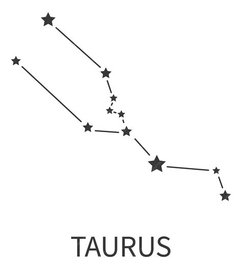 Taurus zodiac sign star constellation astrology symbol | Premium Vector