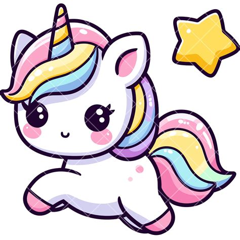 Kawaii Cute Unicorn PNG Bundle - Etsy | Cute drawings, Cute easy doodles, Kawaii unicorn