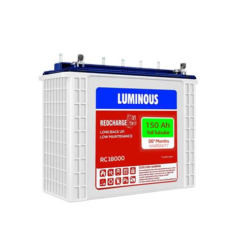 Luminous Red Charge RC 18000 150 Ah, Recyclable Tall Tubular Inverter ...