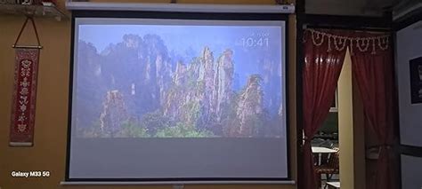 Inlight Premium Wall Autolock Projector Screen Size: - 7 Feet x 5 Feet ...