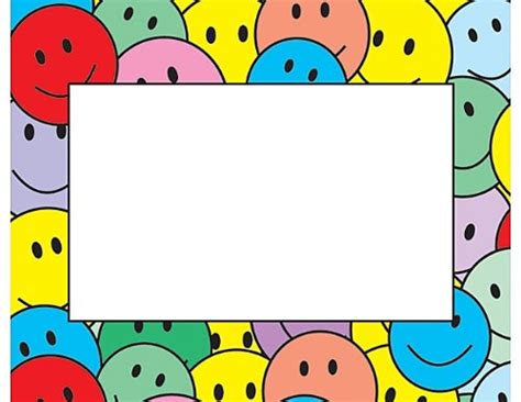 Teacher Created Resources Smiley Faces Name Tags (1376) : Amazon.in ...