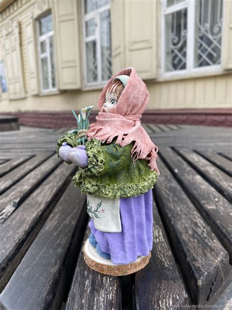 Ватная кукла "Маняша с подснежниками" в интернет-магазине Ярмарка ...