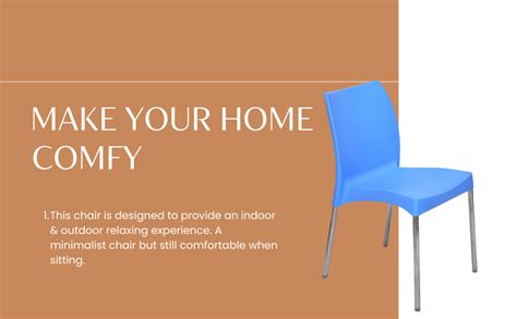 STYLESEAT Indoor Outdoor Chair | Patio Chair | 100% Virgin Plastic ...
