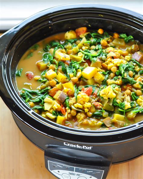 Slow Cooker Recipe: Curried Vegetable and Chickpea Stew | Recipe | Slow ...
