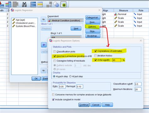 Using Multiple Logistic Regression SPSS 的图像结果