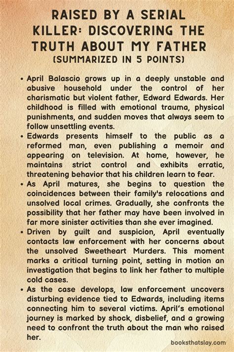 Raised by a Serial Killer Summary and Analysis
