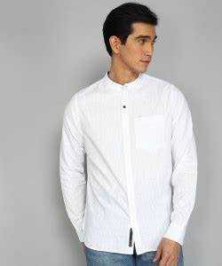 WROGN Men Solid Casual White Shirt - Buy WROGN Men Solid Casual White ...