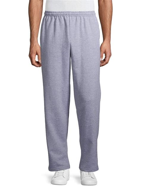 Gildan Men's Elastic Waist Fleece Sweatpants with Open Bottom and ...