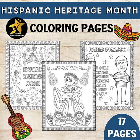 Hispanic Heritage Month Coloring Pages | Hispanic Heritage Month ...