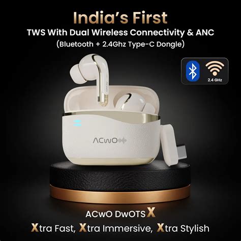 DwOTS X Low Latency Bluetooth Gaming Earbuds | ANC | Fast Chraging – ACwO