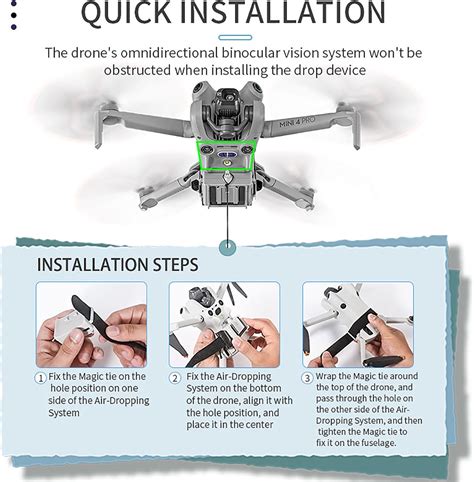 Gaekol Air Dropping System for DJI Mini 4 Pro, 10s Rotate India | Ubuy