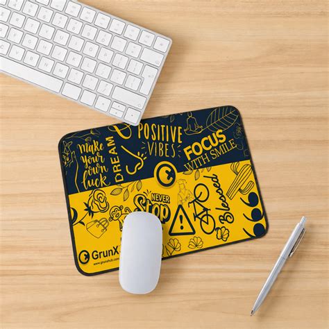 Gaming Mouse Pad With Anti Slip Soft Rubber Desk Mat | India – GrunX